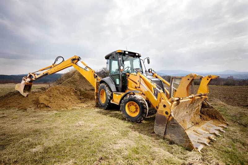 Desi machines backhoe loader