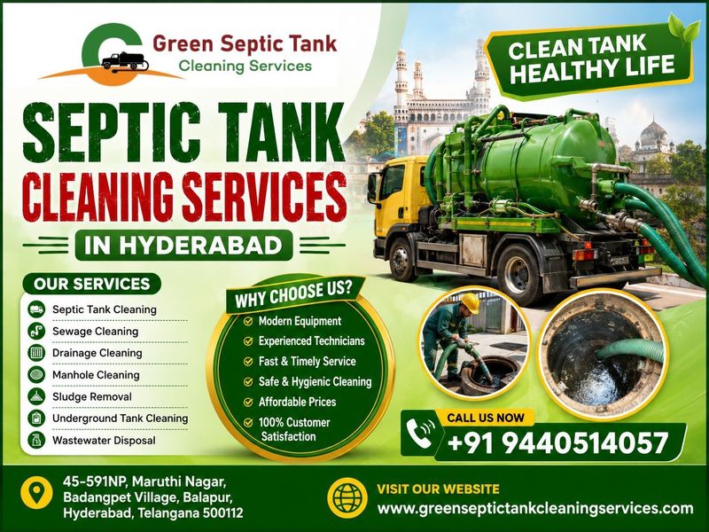 Septic tank cleaning services hyderabad