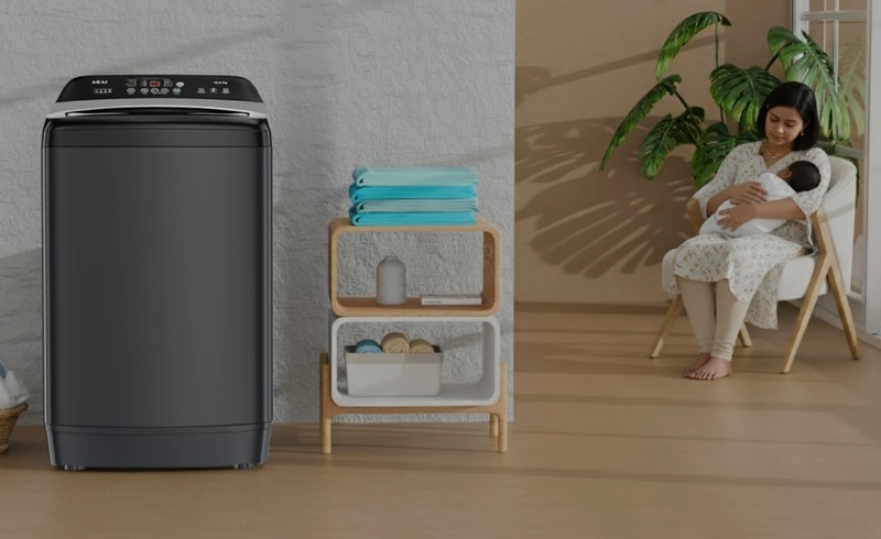 Akaiindia automatic washing machine smart effortless laundry with advanced cleaning technology