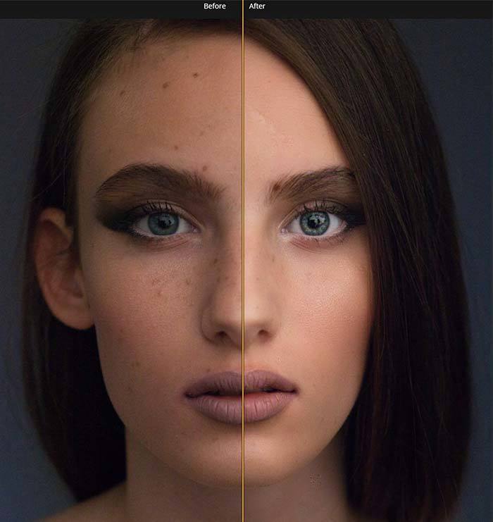 Luminar 4 review portrait tool before and after