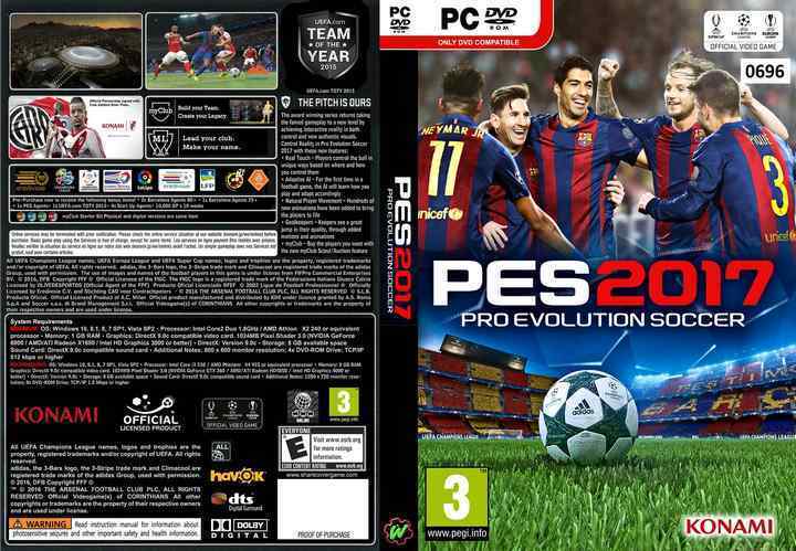 Pro evolution soccer 2017 pc v1.01.00 p2p 1