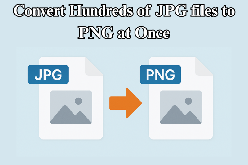 Convert hundreds of jpg files to png at once