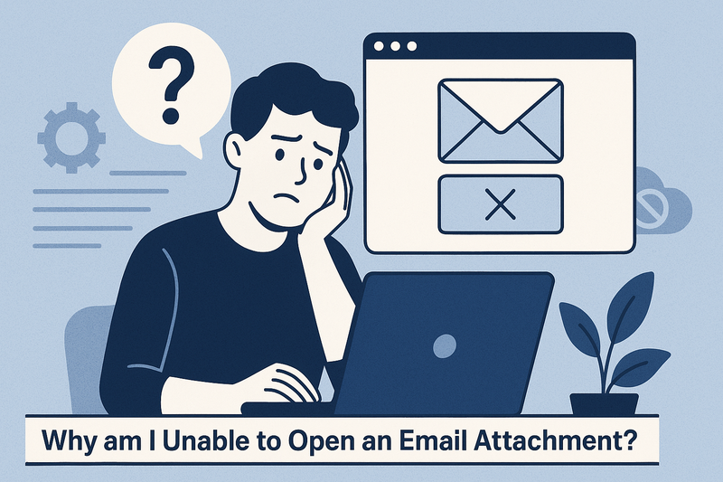 Why am i unable to open an email attachment