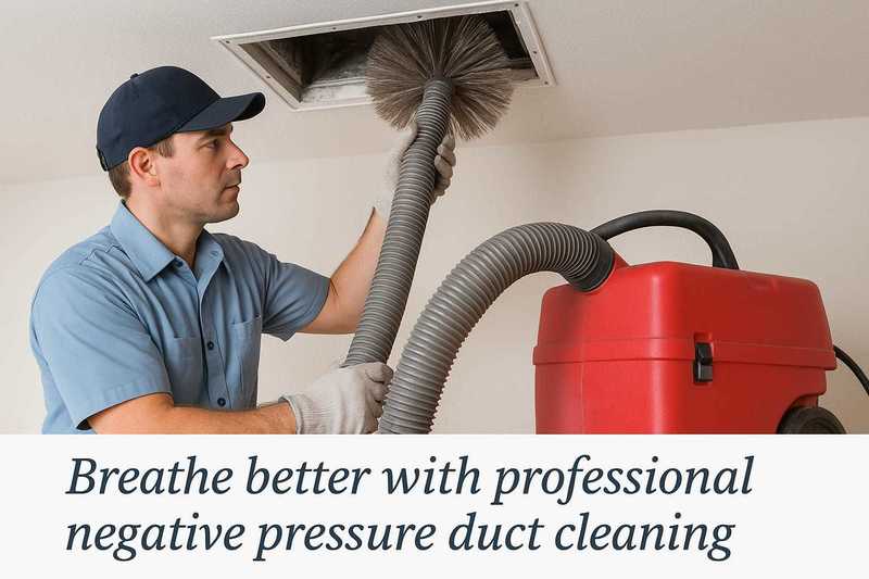 Negative pressure air duct cleaning la 8
