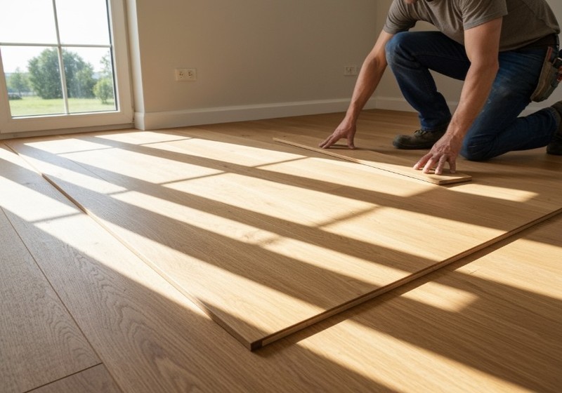 Freepik  carpenter installing floating wooden parquet floor  89853